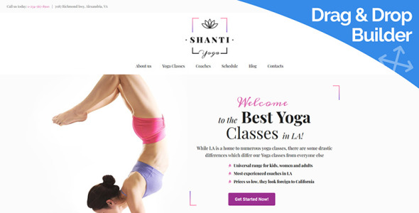 шаблон yoga club moto cms 3