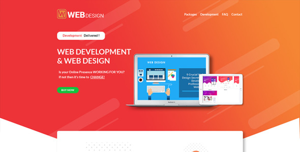 PSD шаблон на тему информационные технологии