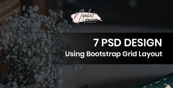 PSD шаблон на тему фотограф