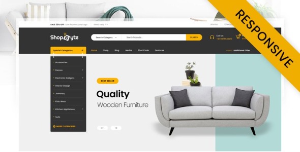 мега магазин woocommerce тема