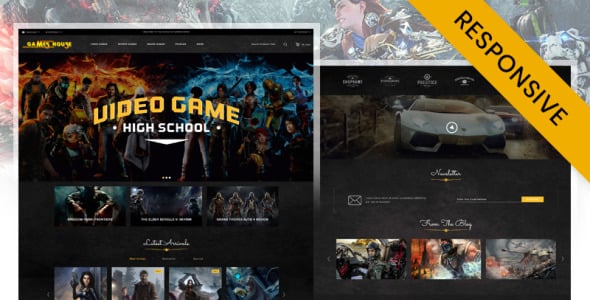 шаблон opencart магазина видеоигр