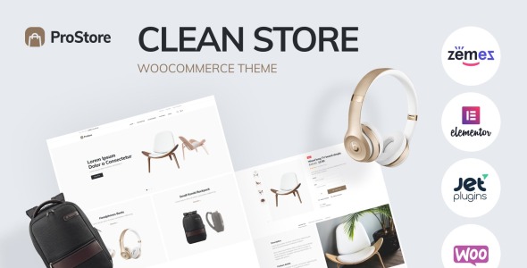 чистый шаблон магазина для woocommerce с темой elementor woocommerce
