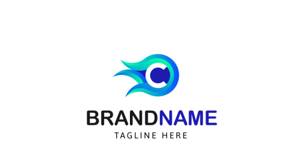 Шаблон логотипа на тему графика