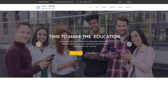 Education & Course Muse Template