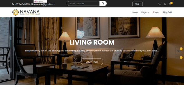 тема интерьера shopify