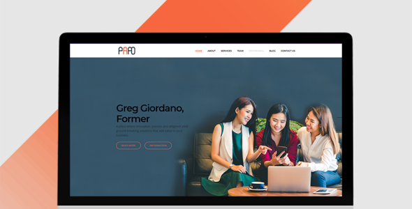 Business, Agency, Corporate Landing Page Template