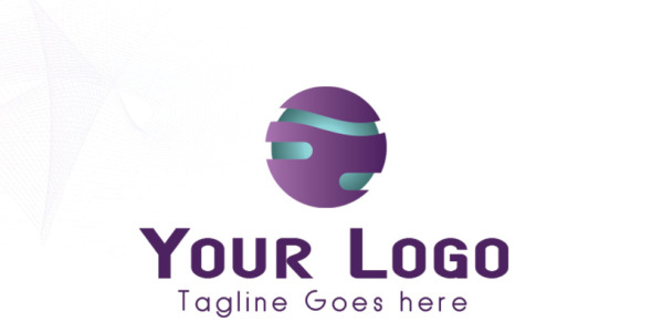 Шаблон логотипа на тему графика