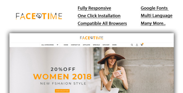 шаблон модного магазина opencart