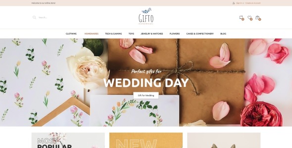 подарки магазин чистой электронной коммерции magento тема