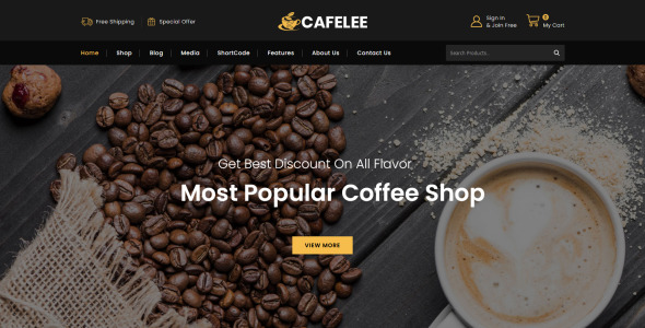 тема woocommerce food and restaurant store