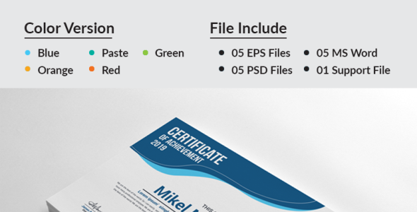 Шаблон сертификата на тему графика