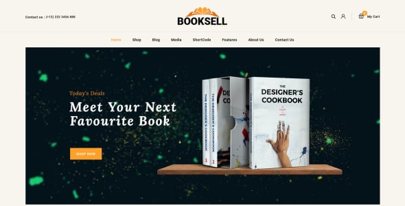 тема woocommerce books &amp; stationery store