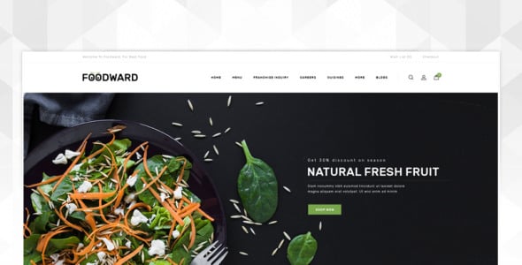 шаблон opencart ресторанного магазина