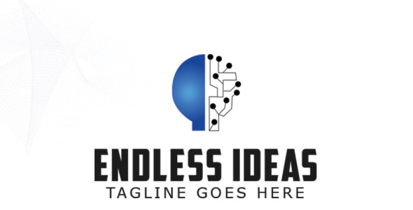 Шаблон логотипа на тему графика