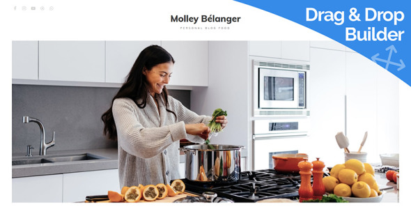 food blog moto cms 3 шаблон