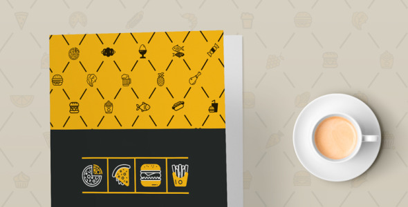 PSD шаблон на тему кафе и ресторан
