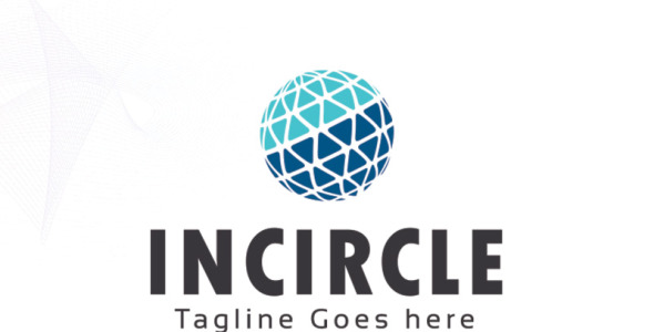 Шаблон логотипа на тему графика