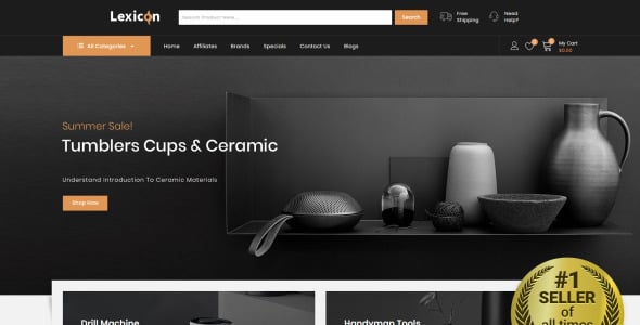 магазин кухонных принадлежностей opencart шаблон