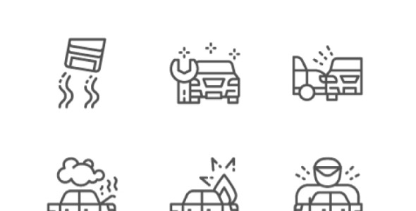 Набор иконок на тему графика