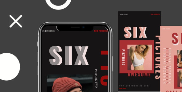 Шаблон для соцсетей на тему графика