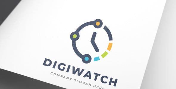 Шаблон логотипа на тему графика