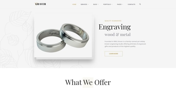 арт многостраничный элегантный html шаблон сайта