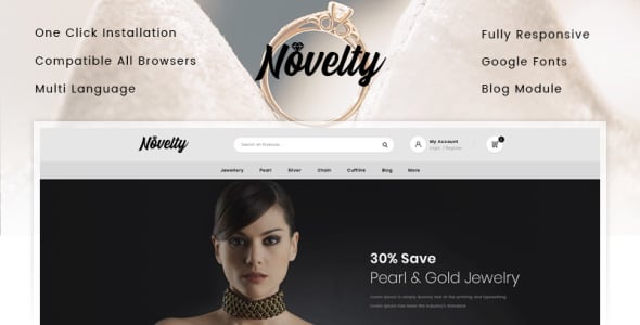 ювелирный магазин prestashop тема