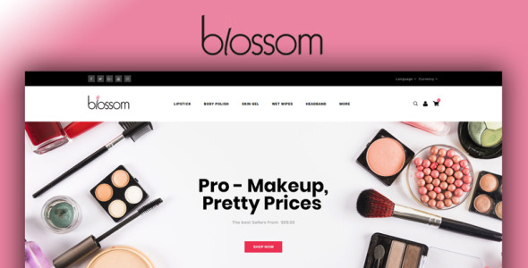 шаблон opencart магазина красоты