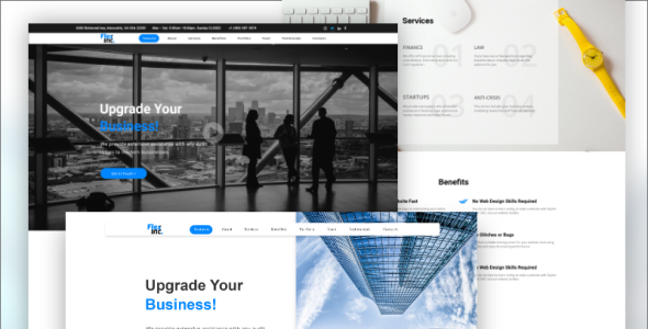 PSD шаблон на тему графика