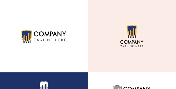 Шаблон логотипа на тему графика