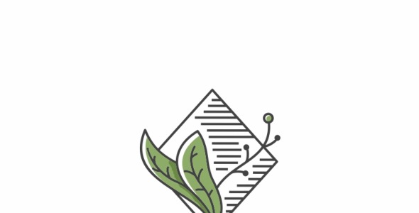 Шаблон логотипа на тему графика