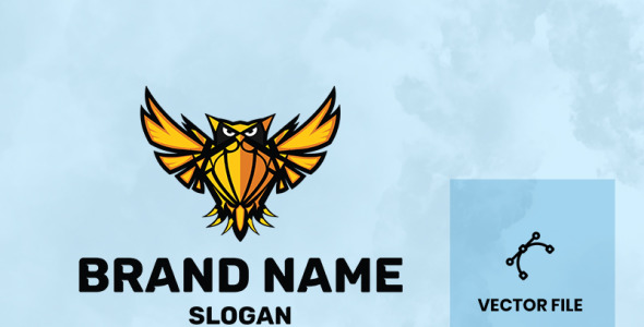 Шаблон логотипа на тему графика