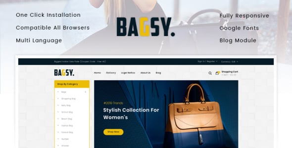 дорожная сумка магазин prestashop тема