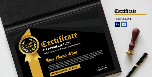 Шаблон сертификата на тему графика