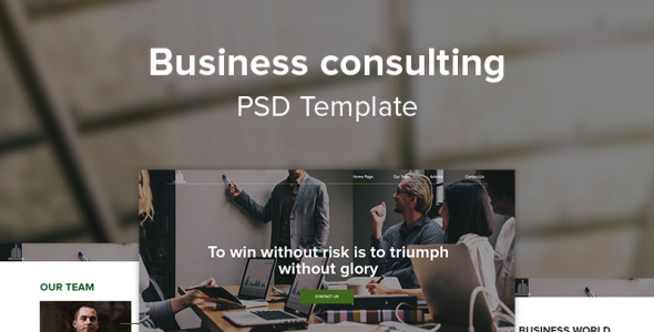 Адаптивный PSD шаблон на тему графика