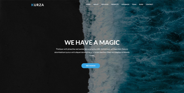 шаблон целевой страницы агентства, корпорации, портфолио html5