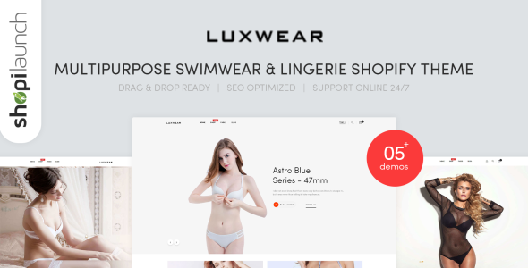 универсальные купальники и нижнее белье shopify тема