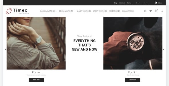 часы магазин шаблон prestashop тема