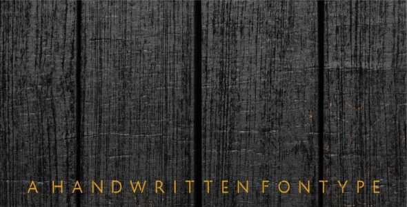 Шрифт на тему графика