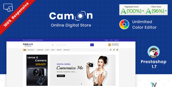 электронный магазин prestashop тема