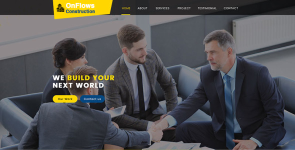 Адаптивный PSD шаблон на тему графика