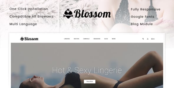 тема магазина нижнего белья prestashop