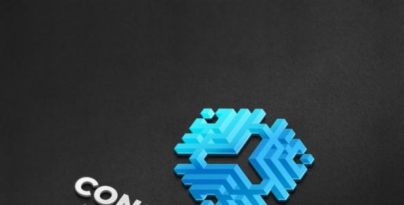 Шаблон логотипа на тему графика