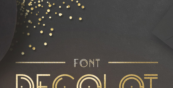 Шрифт на тему графика