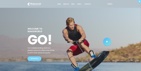 серфинг многостраничный шаблон joomla