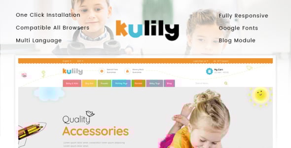 детский магазин prestashop тема