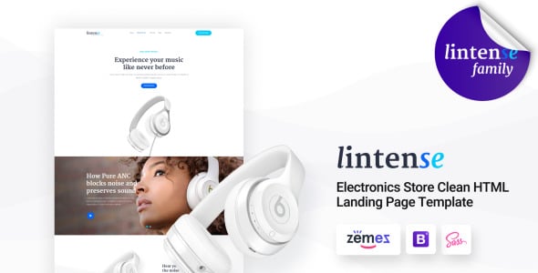 магазин электроники чистый html шаблон целевой страницы