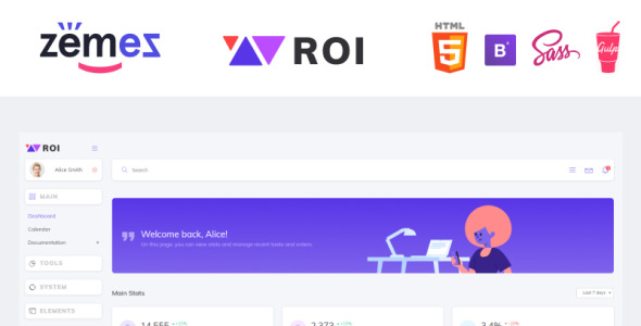 универсальный шаблон администратора творческой панели