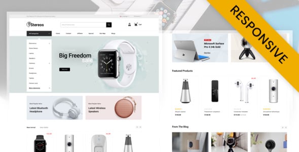 шаблон opencart магазина электроники