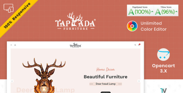 шаблон tapada furniture opencart